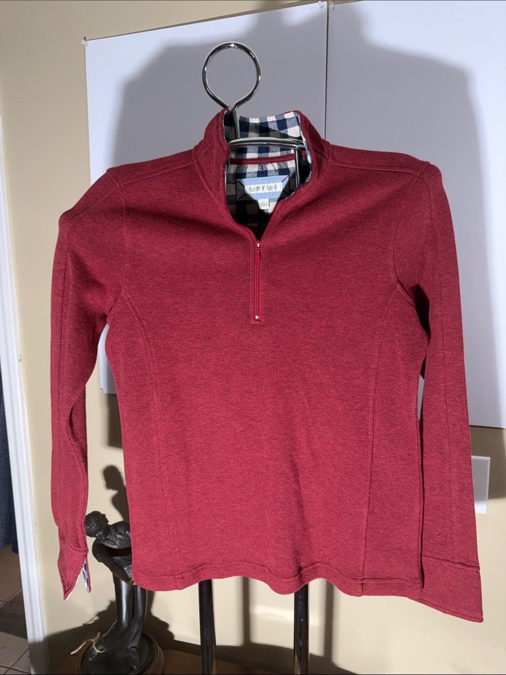 Orvis Women's Half-Zip Turtleneck Sweater - Wine Red